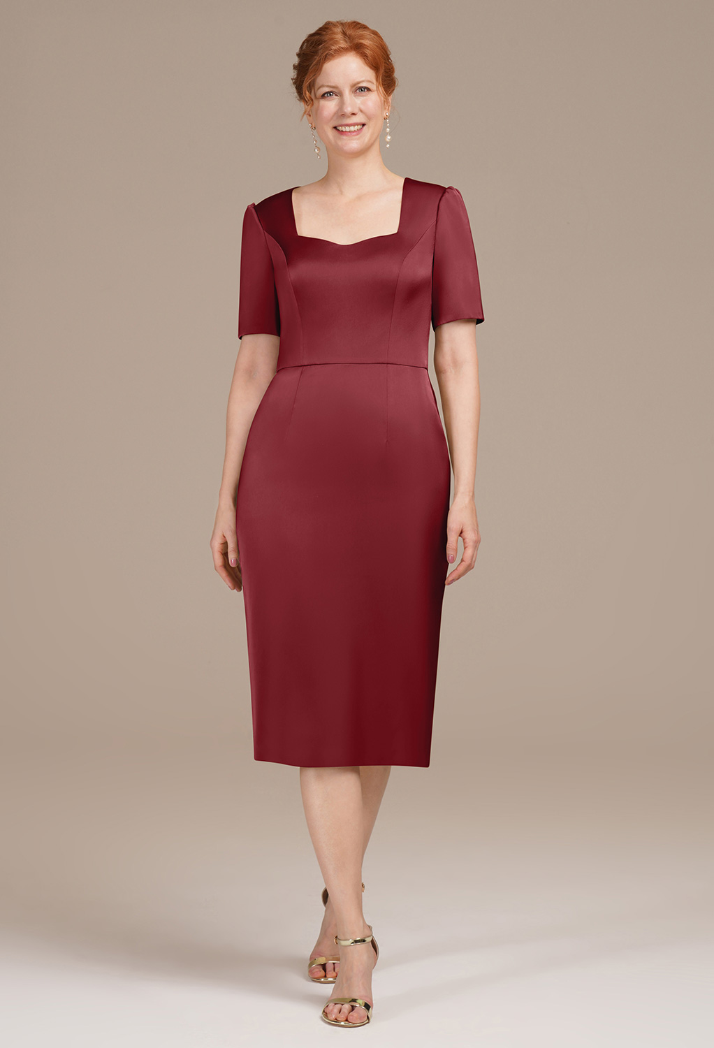 AW Ri Burgundy  Mother of the Bride Dresses